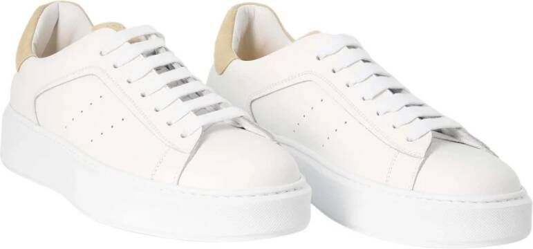 Doucal's Witte Suède Schoenen Du2852Alexpv24Iw11 Wit Heren