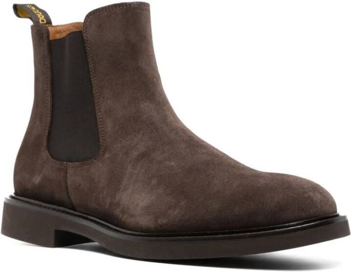 Doucal's Tijdloze Chelsea Boots voor Heren Bruin Heren