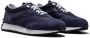 Doucal's Blauwe Leren en Stoffen Sneakers Blauw Heren - Thumbnail 2