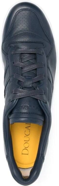 Doucal's Italiaanse Ambachtelijke Geperforeerde Leren Sneakers Wit - Foto 15