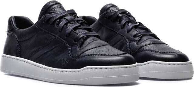 Doucal's Italiaanse Ambachtelijke Geperforeerde Leren Sneakers Wit - Foto 6