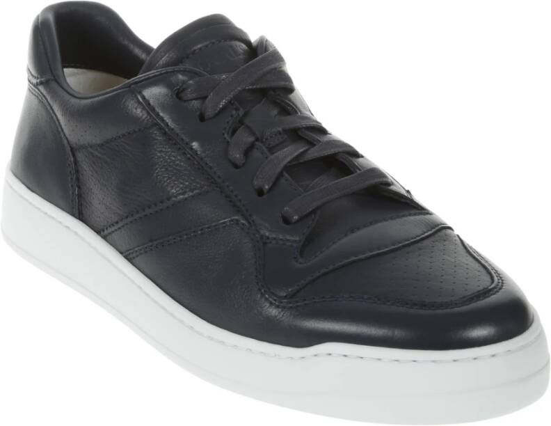 Doucal's Italiaanse Ambachtelijke Geperforeerde Leren Sneakers Wit - Foto 13