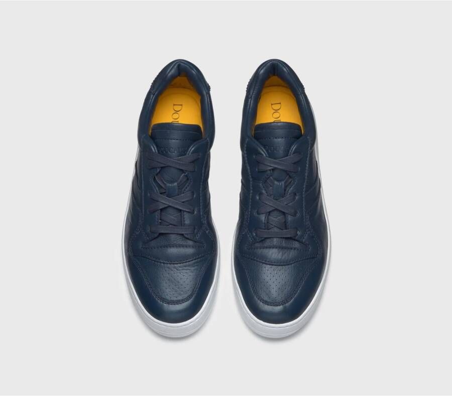 Doucal's Italiaanse Ambachtelijke Geperforeerde Leren Sneakers Wit - Foto 12