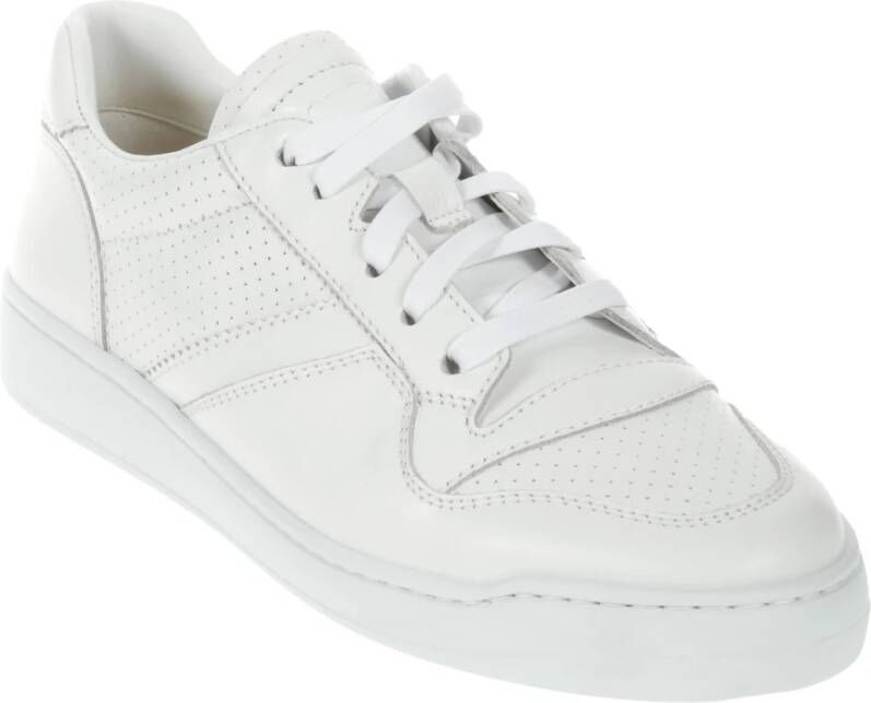 Doucal's Premium Leren Veterschoenen Wit Heren