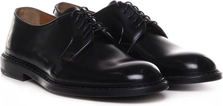 Doucal's Stijlvolle Derby Schoenen van Kalfsleer Black Heren