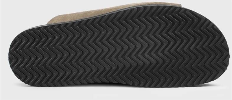 Doucal's Suède Sandalen met Dubbele Band
