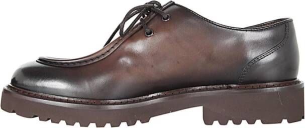 Doucal's Leren veterschoenen Black Heren