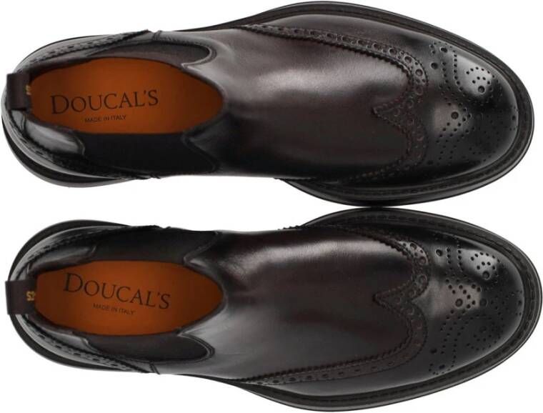 Doucal's Triumph Donkere Chelsea Brogue Enkellaars