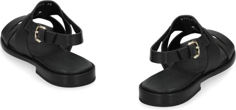 Doucal's Verstelbare leren sandalen met gesp