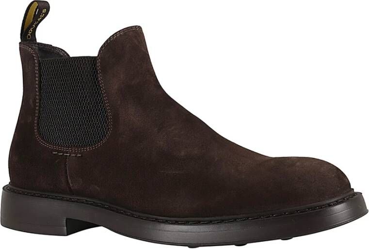 Doucal's Vintage Beatles Visone Leren Schoenen Brown Heren