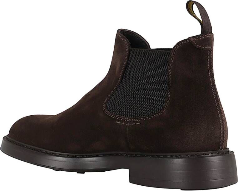 Doucal's Vintage Beatles Visone Leren Schoenen Brown Heren