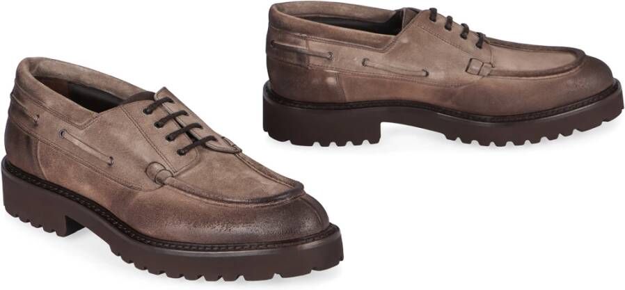 Doucal's Vintage Leren Veterschoenen