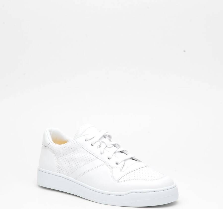 Doucal's Witte Leren Sneakers White Heren