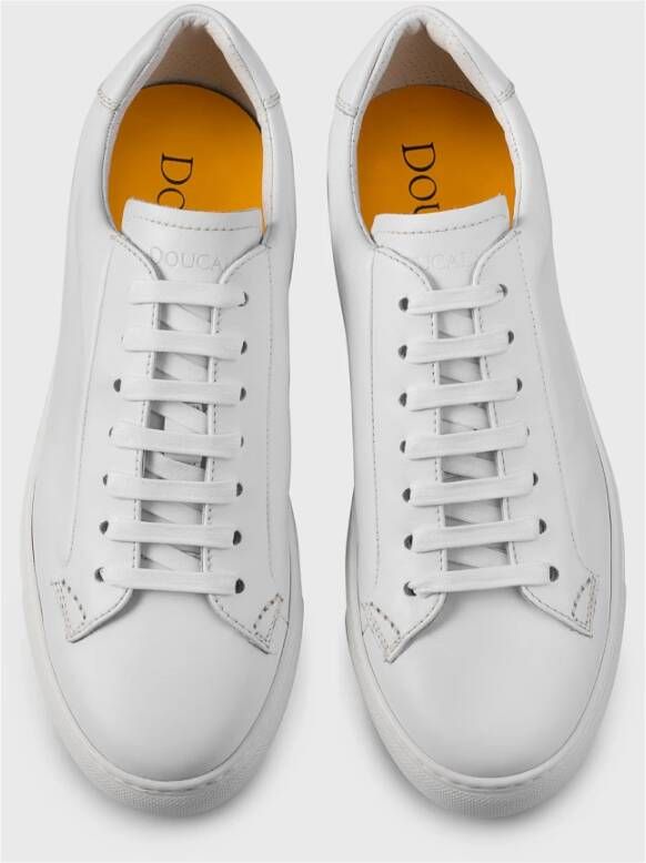 Doucal's Witte platte schoenen White Heren