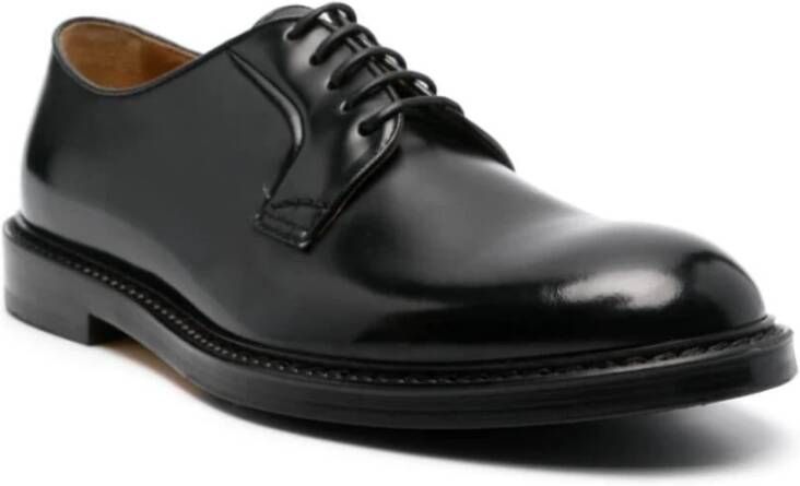 Doucal's Ebony Brown Derby Veterschoenen Brown Heren