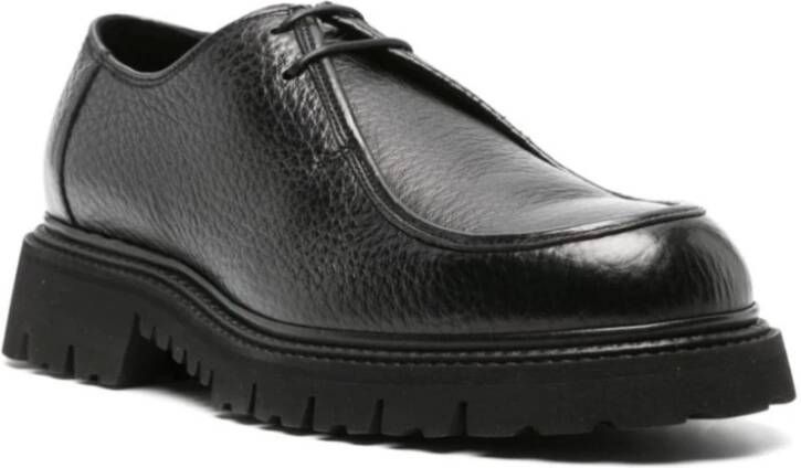 Doucal's Zwarte Geborduurde Loafers Black Heren