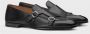 Doucal's Zwarte leren dubbele gesp loafers Black Heren - Thumbnail 2