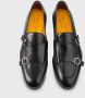 Doucal's Zwarte leren dubbele gesp loafers Black Heren - Thumbnail 3