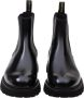 Doucal's Zwarte Leren Enkellaarzen Slip-On Black Heren - Thumbnail 7