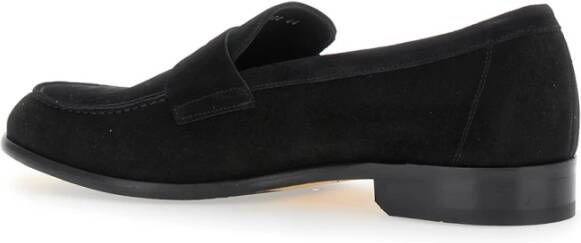 Doucal's Zwarte Leren Instappers Black Heren
