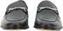 Doucal's Zwarte leren loafers met klem - Thumbnail 2