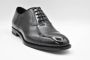 Doucal's Zwarte leren Oxford Cap Toe schoenen Black Heren - Thumbnail 2