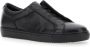 Doucal's Zwarte Leren Slip-On Sneakers Black Heren - Thumbnail 2