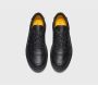 Doucal's Zwarte Leren Sneakers met Memory Foam Binnenzool Zwart Heren - Thumbnail 3