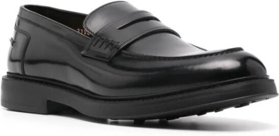 Doucal's Zwarte Loafer Penny Adler Horse Black Heren