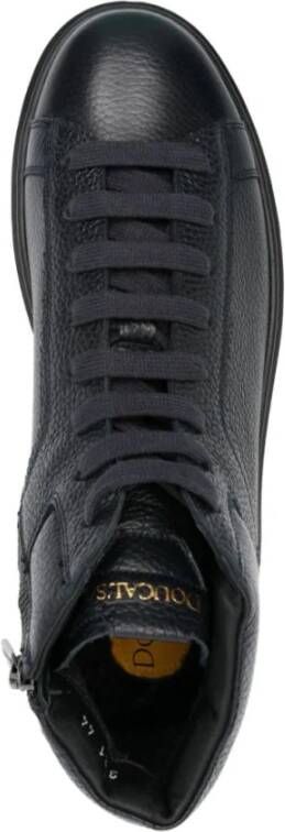 Doucal's Zwarte Logo-Print Sneakers