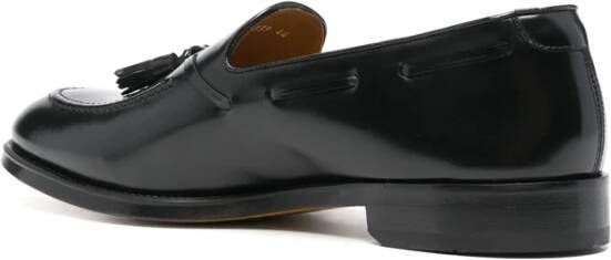 Doucal's Zwarte Patent Amandel Teen Platte Schoenen