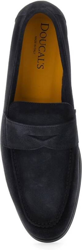 Doucal's Zwarte Slip-On Loafers