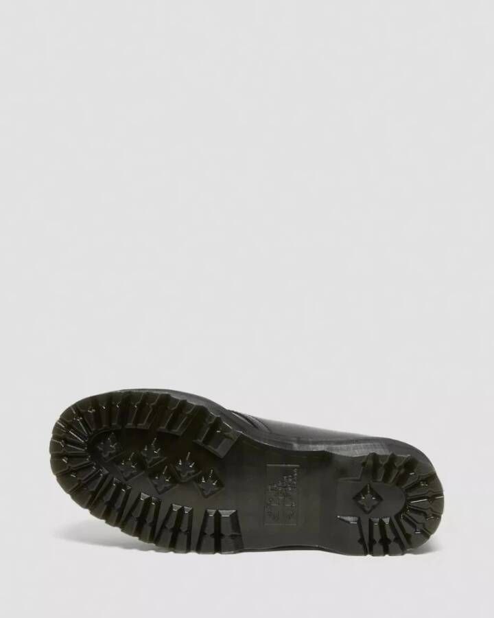 Dr. Martens 1461 Quad Smooth Leather Platform Schoenen Zwart Gepolijst Glad Black Dames