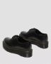 Dr. Martens 1461 Quad Smooth Leather Platform Schoenen Zwart Gepolijst Glad Black Dames - Thumbnail 67