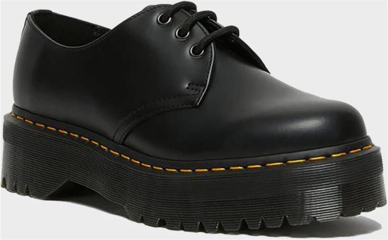 Dr. Martens 1461 Quad Zwart Geel Schoenen Black Dames
