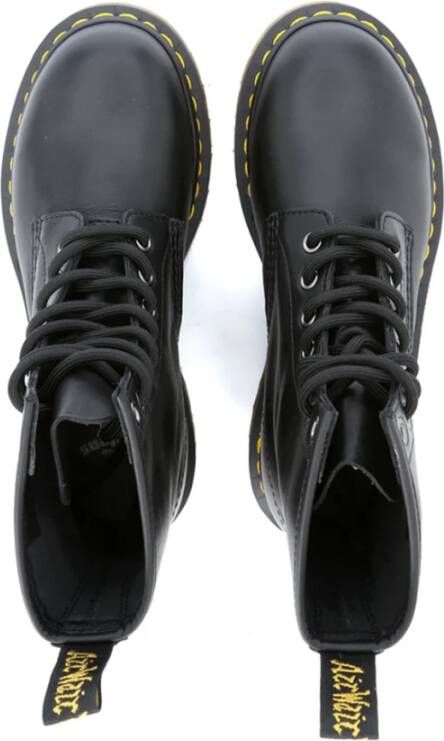 Dr. Martens Anfibio leren laarzen met chunky zool