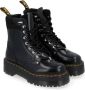 Dr. Martens Leren Enkellaarzen Street Style Rubberen Zool Vetersluiting Black - Thumbnail 2