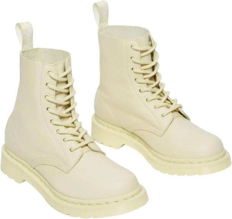 Dr. Martens Beige Casual Dames Leren Enkellaarzen
