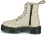 Dr. Martens Beige Leren Enkellaarzen met Dubbele Sluiting Beige Dames - Thumbnail 4