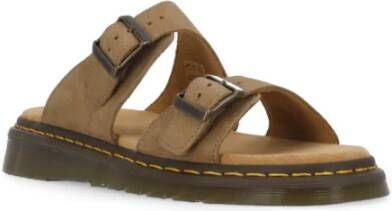 Dr. Martens Beige Leren Sandalen met Ronde Neus Beige Heren