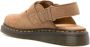 Dr. Martens Patchwork Leren Sandalen met Riptape Straps Beige - Thumbnail 45