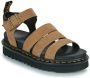 Dr martens Dr. Martens Blaire savannah tan Beige Nubuck Platte sandalen Dames - Thumbnail 32