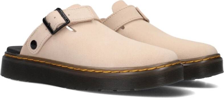 Dr. Martens Beige Suède Instap Sandalen Carlson Beige Dames