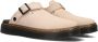 Dr. Martens CARLSON WARM SAND E H SUEDE Platte sandalenDames Sandalen Wit beige - Thumbnail 14