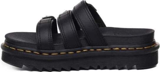 Dr. Martens Blaire Slide Sandalen Zwart Leer Black Dames