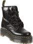 Dr. Martens Zwarte Leren Platformlaars met Decoratieve Stiksels Black Dames - Thumbnail 5