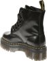 Dr. Martens Zwarte Leren Platformlaars met Decoratieve Stiksels Black Dames - Thumbnail 6