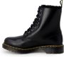 Dr Martens 1460 Serena Faux Fur Lined Boots Dr. Martens Zwart Dames - Thumbnail 9