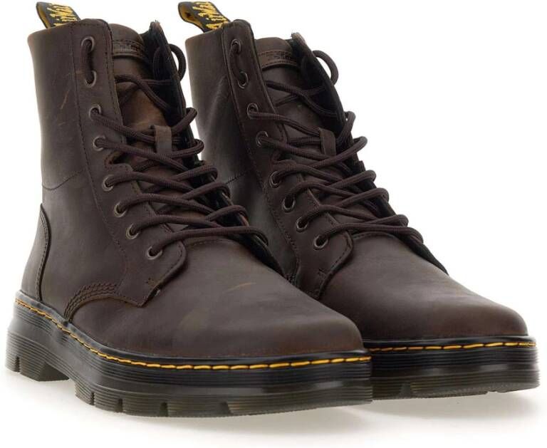 Dr. Martens Bruine Combatlaarzen voor Heren Bruin Heren