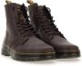 Dr. Martens COMBS LEATHER DARK BROWN Heren sneakersHeren veterschoenVrije tijd half-hoog Bruin - Thumbnail 7